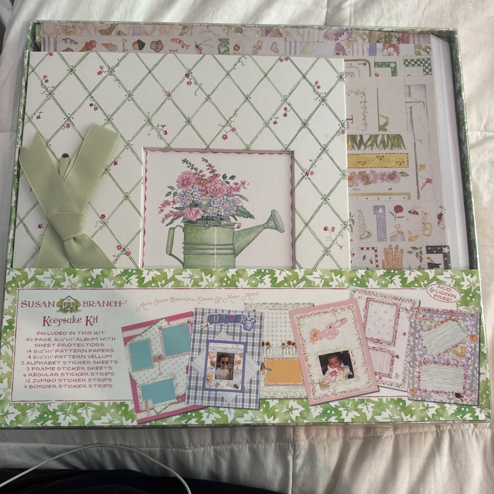 Susan Branch Keepsake Kit 8.5x11 Scrapbook Album Stickers New Colorbok 13613